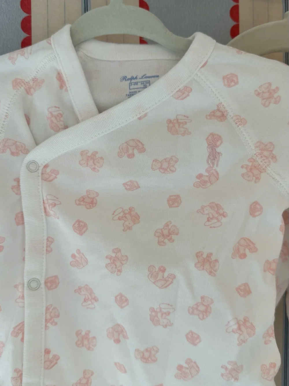 Ralph Lauren Baby Girls Pink Printed Pajama Set